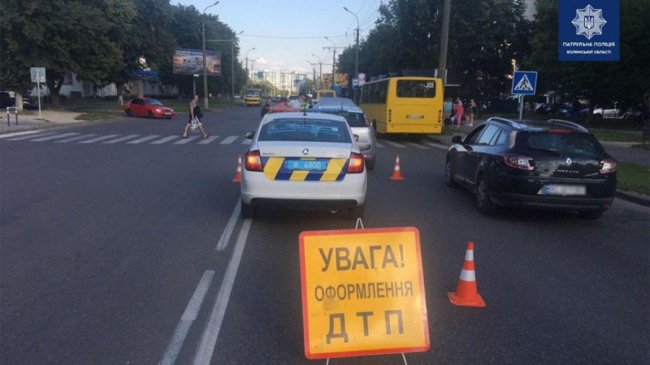 У Луцьку п’яний водій скоїв аварію з потерпілими. ФОТО