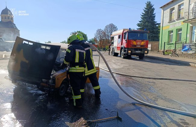 На Волині горів автомобіль