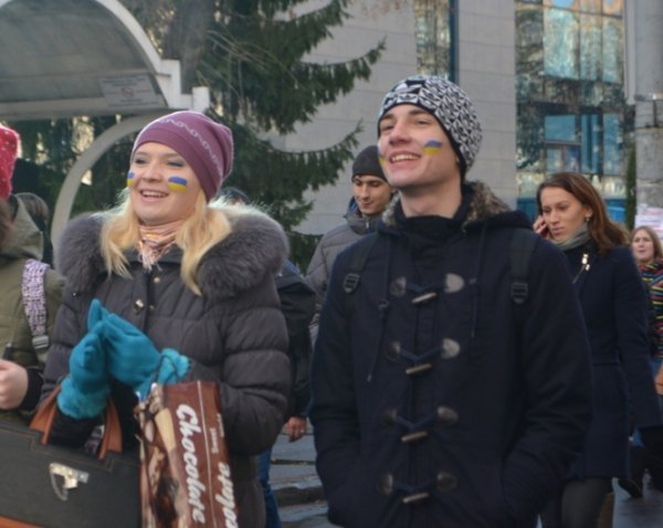 Студентський мітинг у Луцьку. ФОТО. ВІДЕО