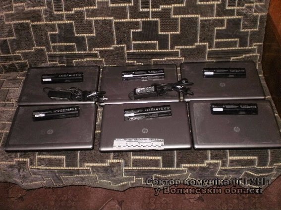 На Волині чоловік викрав ноутбуки з сільської школи. ФОТО 