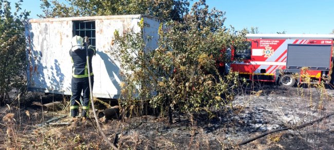 У Луцькому районі через пожежу трави згоріли дві будівлі: жінка отримала опіки ніг