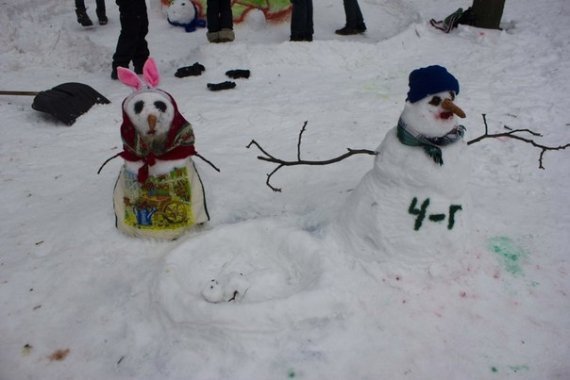 У Вінниці зліпили майже 300 сніговиків. ФОТО