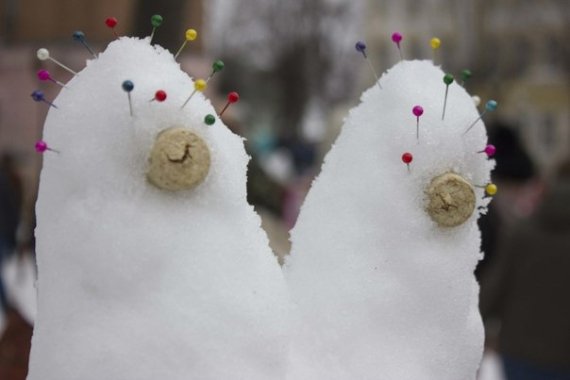 У Вінниці зліпили майже 300 сніговиків. ФОТО