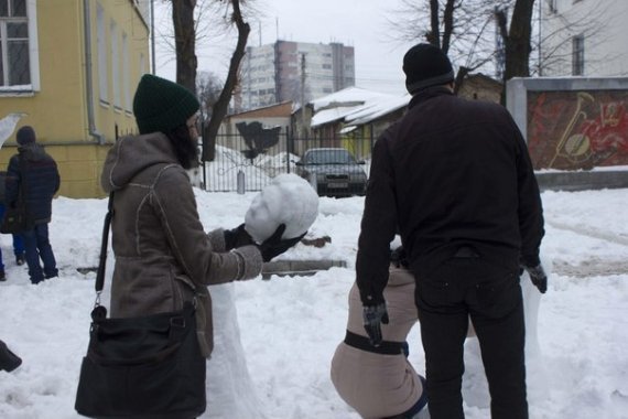 У Вінниці зліпили майже 300 сніговиків. ФОТО