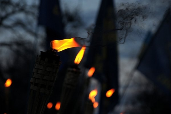 В Умані «Свобода» провела смолоскипний марш. ФОТО. ВІДЕО