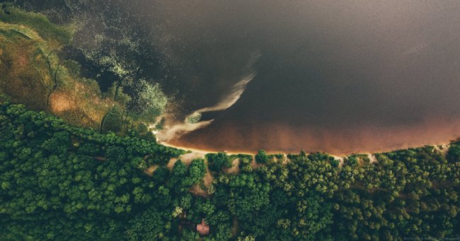Захопливі світлини волинського озера з висоти. ФОТО