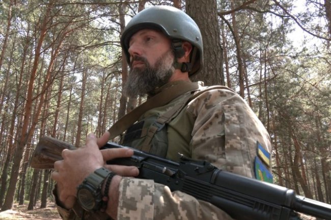 Військовий Андрій приїхав на Волинь з передової. 