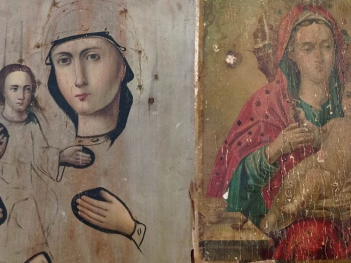 Воїн з Волині передав у музей ікони, які знайшов на руїнах багатоповерхівки у Констянтинівці