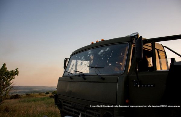 Пункт пропуску «Маринівка» після бою з терористами. ФОТО. ВІДЕО