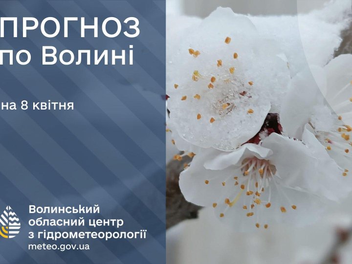 Погода в Луцьку та Волинській області на завтра, 8 квітня