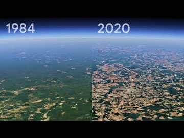 Сервіс Google Earth показав, як змінилася Земля за майже 40 років. ВІДЕО