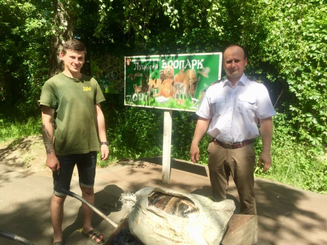 Волинський рибпатруль вчергове передав до Луцького зоопарку 60 кілограмів риби