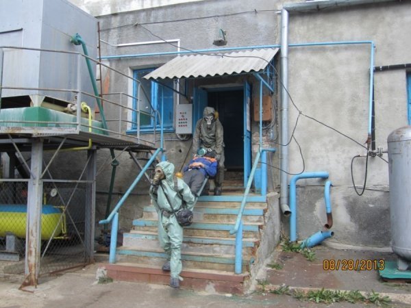 Волинські рятувальники «гасили» пивзавод. ФОТО