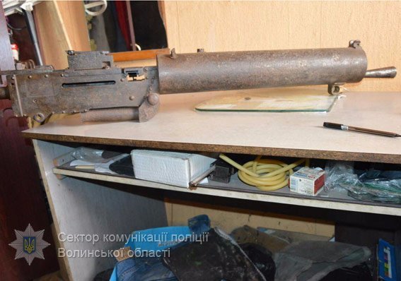 На Волині в приміщенні кафе знайшли кулемет часів Другої світової