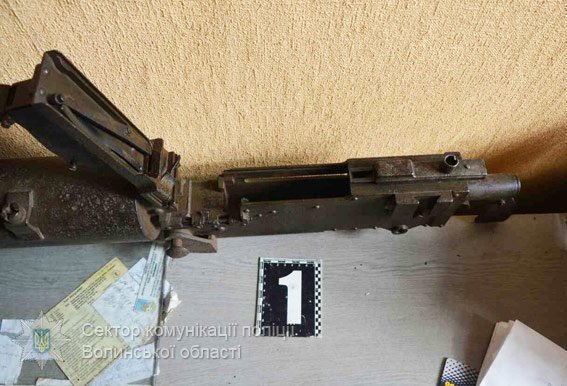 На Волині в приміщенні кафе знайшли кулемет часів Другої світової