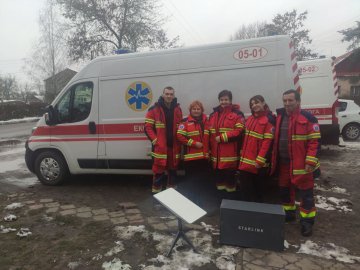 Волинські медики отримали Starlink. ФОТО