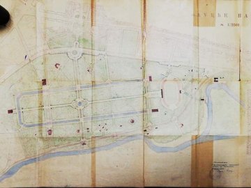 Опублікували фото проекту луцького парку 1960-го року