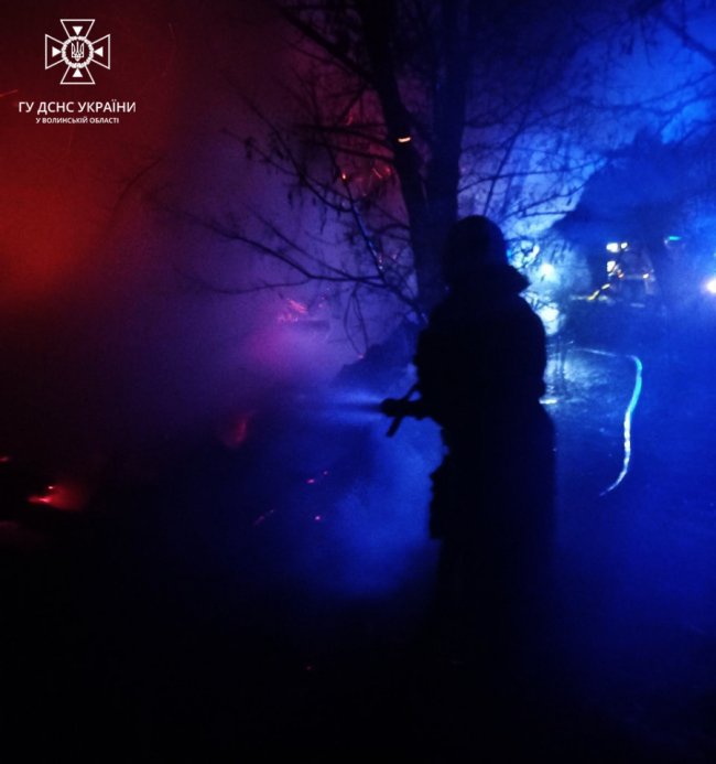 На Волині під час пожежі у будинку загинув чоловік