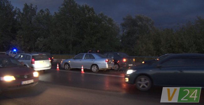 Під Луцьком зіткнулися три автівки. ФОТО