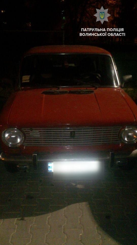 П'яний підліток без водійського позвідчення ганяв Луцьком на «Жигулях». ФОТО