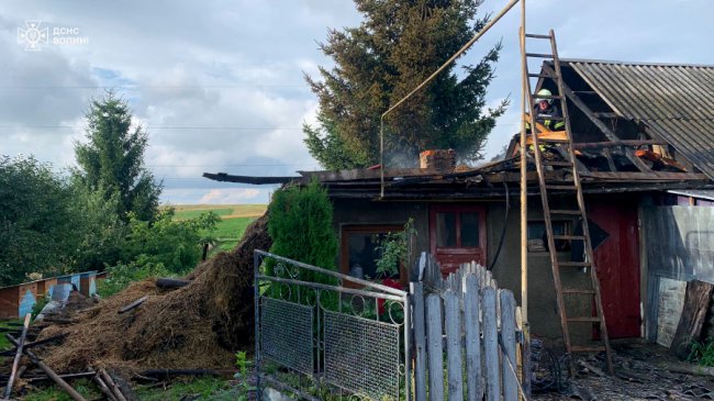  На Волині внаслідок пожежі травмувався 51-річний чоловік