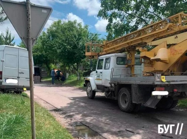 Автомобіль обленерго потрапив на Волині в аварію