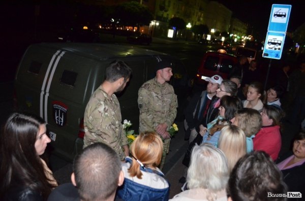 Луцьк зустрічав героїв з зони АТО. ФОТО