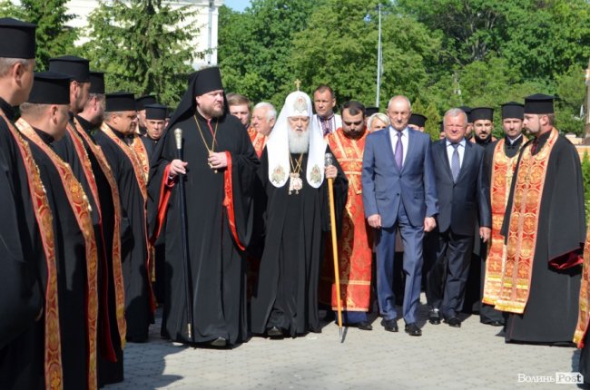Патріарх Філарет очолив службу у волинському храмі. ФОТО