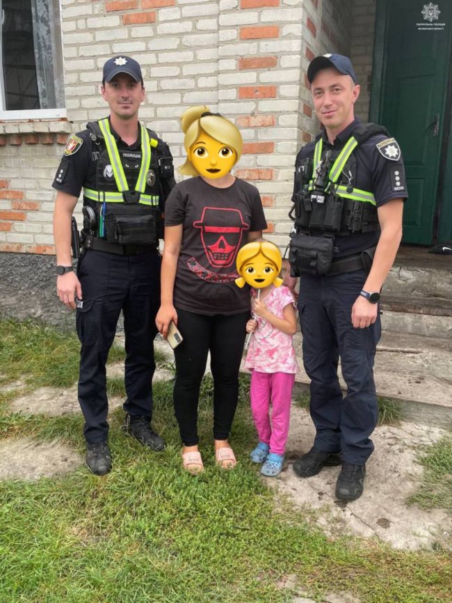 На Волині патрульні розшукали зниклу дитину