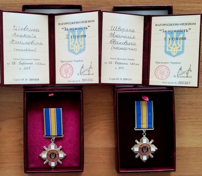 На Волині рідним трьох загиблих Героїв вручили їхні посмертні нагороди