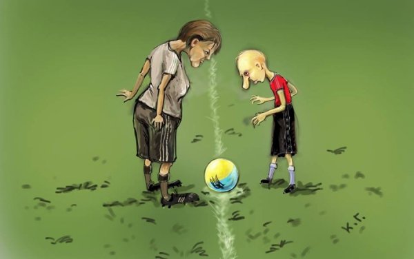 Путін і Меркель у фотожабах