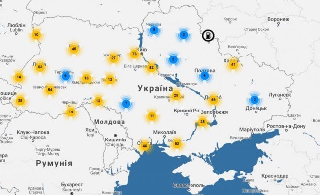 Опублікували мапу нелегальних автозаправок в Україні