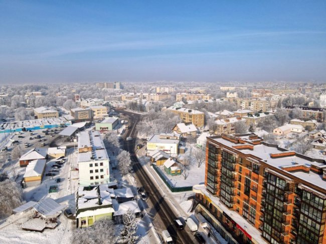 Засніжене волинське місто показали з висоти. ФОТО. ВІДЕО