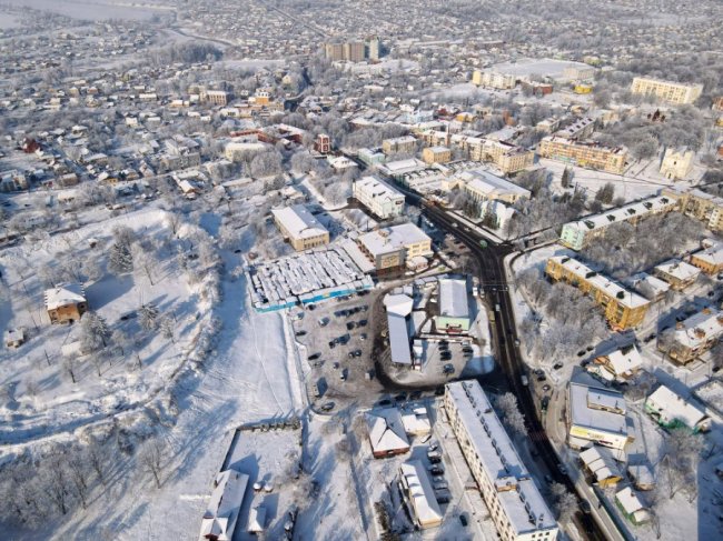 Засніжене волинське місто показали з висоти. ФОТО. ВІДЕО