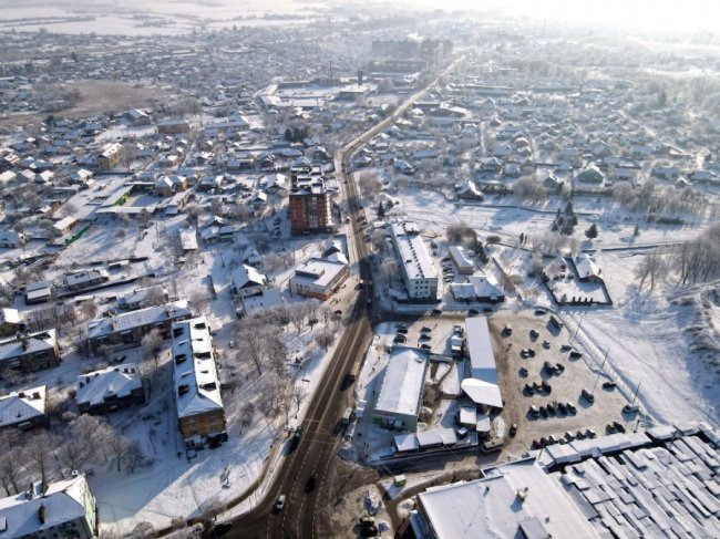 Засніжене волинське місто показали з висоти. ФОТО. ВІДЕО