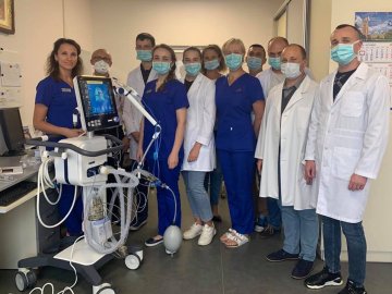 Лікарня на Волині придбала апарат ШВЛ, який допоможе рятувати життя важкохворим пацієнтам з COVID-19