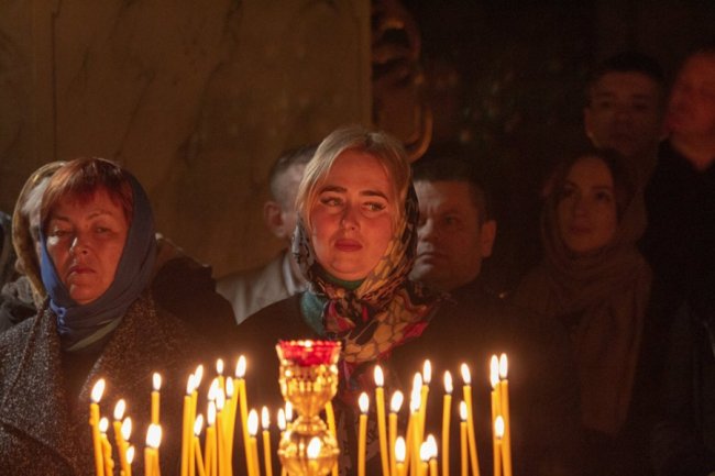 Пасхальне богослужіння у храмі в Жидичині. ФОТО