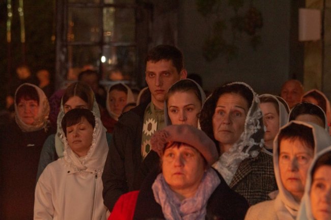 Пасхальне богослужіння у храмі в Жидичині. ФОТО