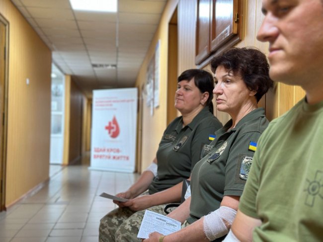 На Волині прикордонники здали понад 50 літрів крові. ФОТО