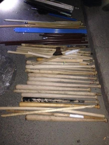 У Миколаєві в наметах сепаратистів знайшли зброю. ФОТО