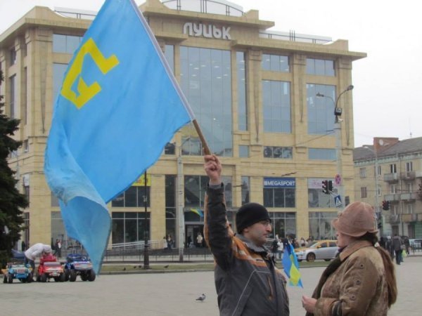 Кримські татари Волині провели акцію проти окупації Криму. ФОТО