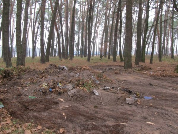 Під Ківерцями «ліквідували» сміттєзвалища, засипавши їх землею. ФОТО