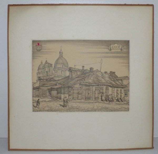 Рідкісний малюнок Луцька продають на інтернет-аукціоні