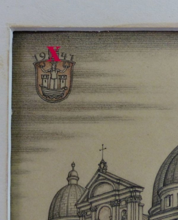 Рідкісний малюнок Луцька продають на інтернет-аукціоні