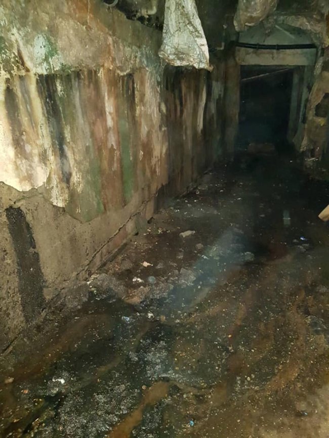 Підвальне приміщення районної лікарні на Волині – у жахливому стані через підтоплення. ФОТО