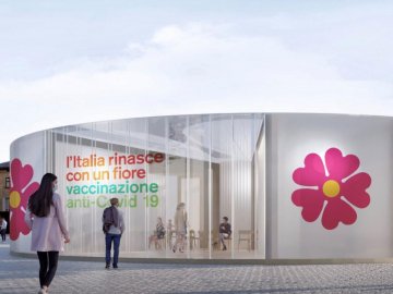 В Італії для вакцинації збудують спеціальні павільйони у формі первоцвітів