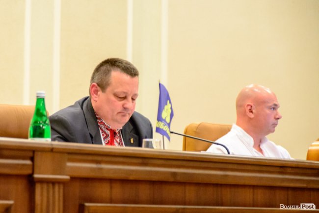 Заступник голови Волиньради Олександр Пирожик та Ігор Палиця