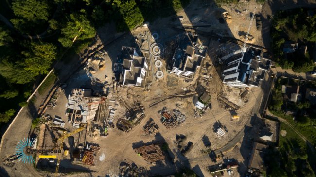 Вид на Житловий комплекс «Супернова» згори