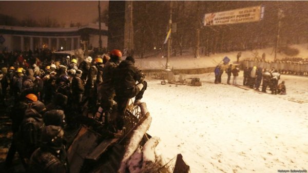 Сутички на Грушевського. ФОТО