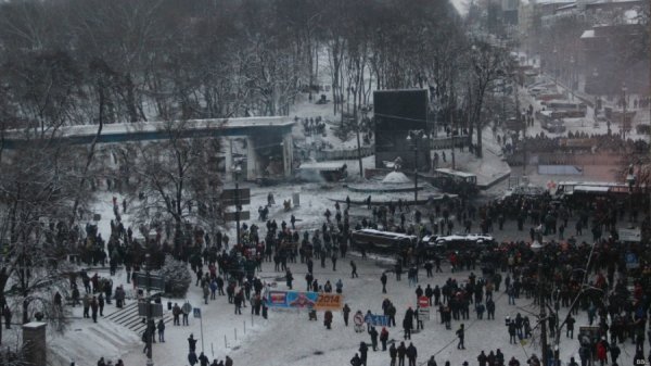Сутички на Грушевського. ФОТО